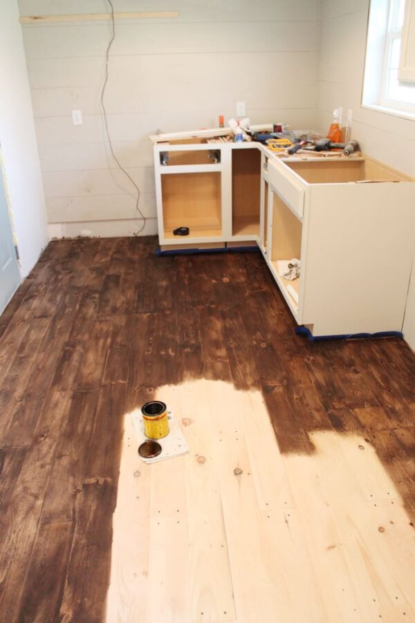DIY Hardwood floors under 1.50/sq ft. The Harper House