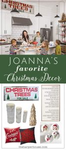 Find out where to buy Joanna's favorite Fixer Upper Christmas decor to create this same warm farmhouse Christmas feel in your home | www.theharperhouse.com