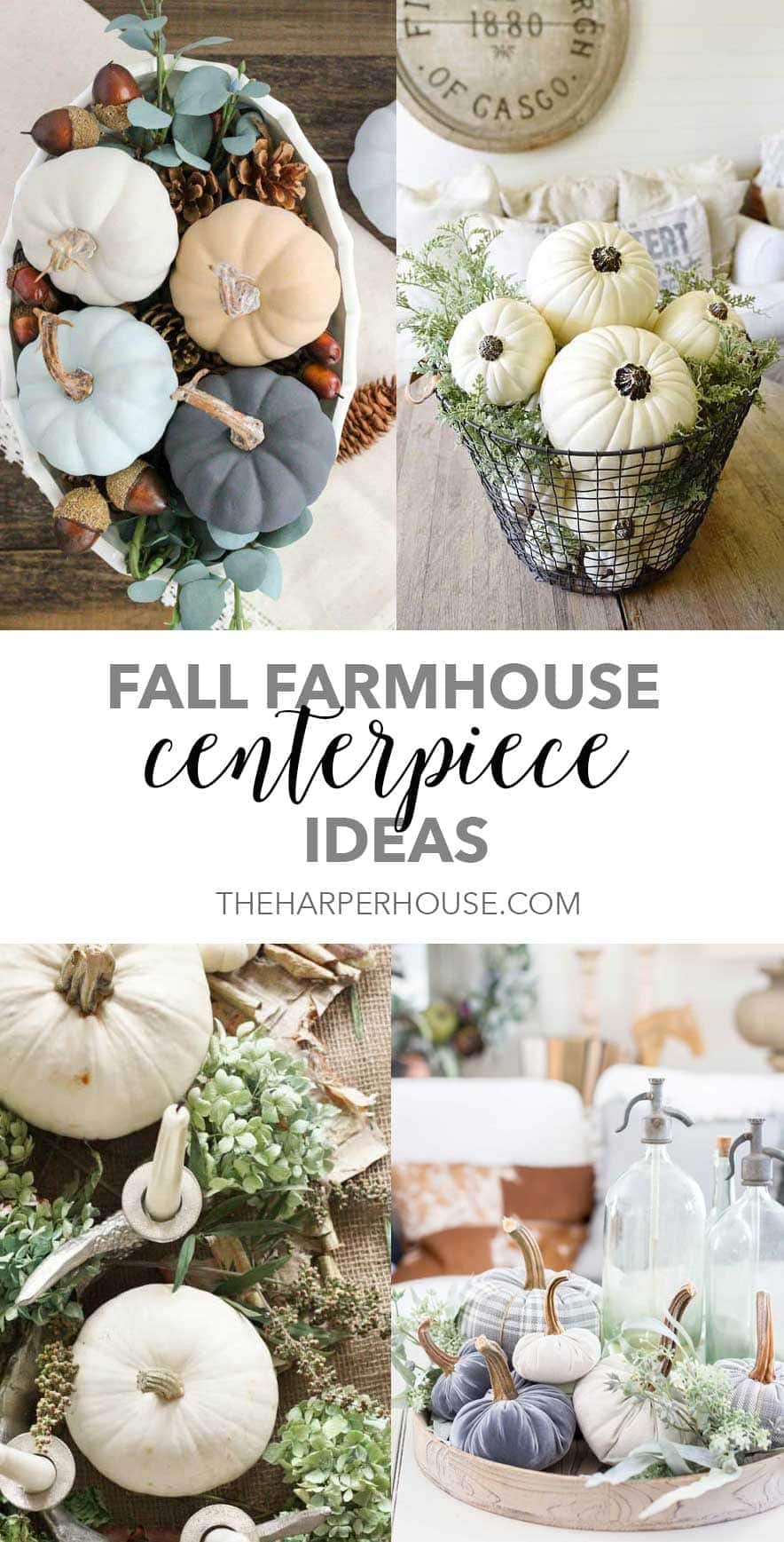 fall table centerpiece ideas | fall decor | farmhouse style fall decorating ideas | fall table decorations