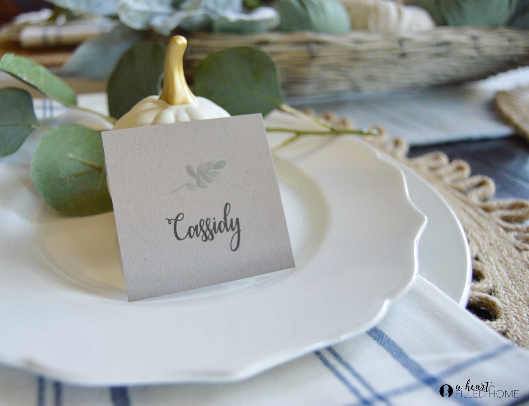 Printable Place Cards The Harper House