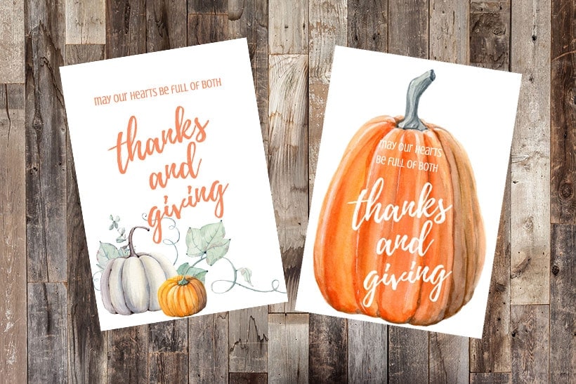 Thanksgiving Printables – Free!