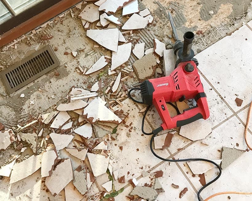 How to Remove Tile Floors