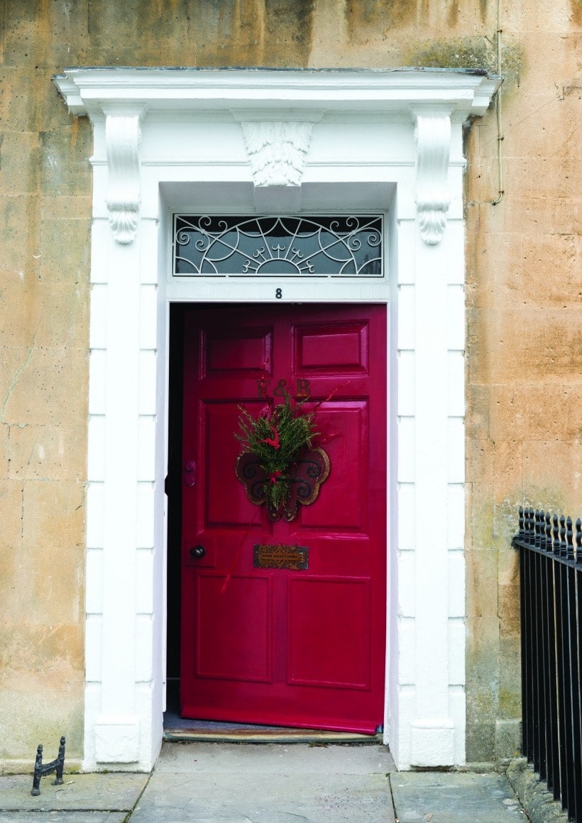 Front door paint colors: Farrow & Ball Rectory Red® No.217 Full Gloss 