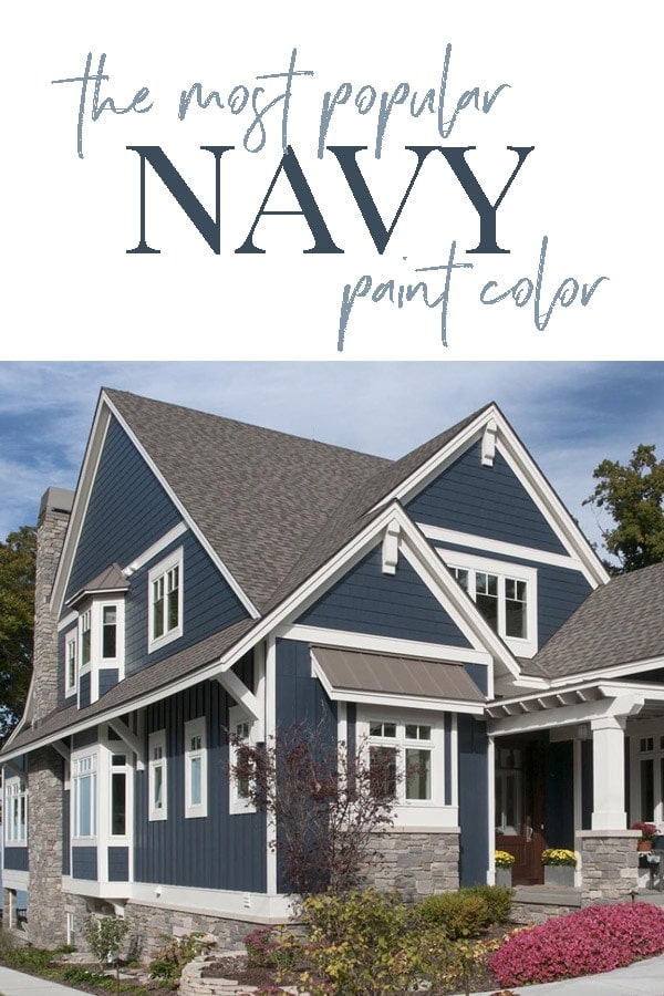 the most popular navy paint color