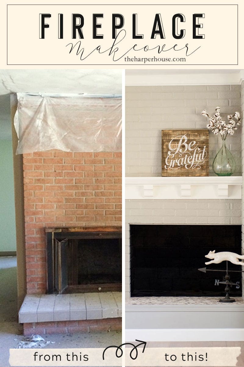 Brick Fireplace Makeover You Won T, How To Install Tile Over Brick