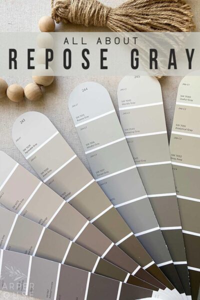 Sherwin Williams Repose Gray (SW 7015) Color Review, interior and exterior pictures, videos and a secret tip!