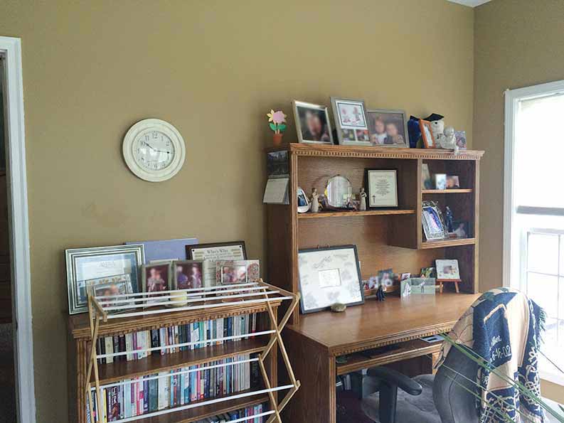 home office remodel before and after