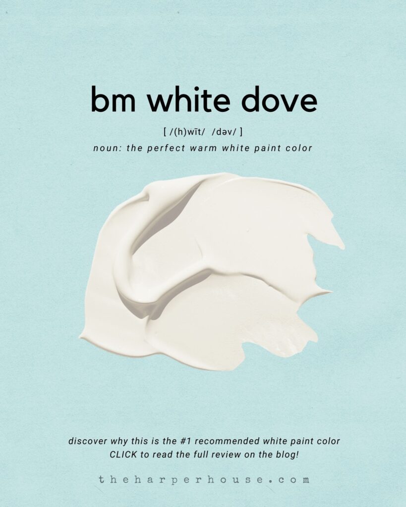 BM white dove paint color review